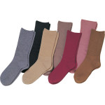 라쿠라쿠 여성 양말 가을·겨울용 울혼방 3900 베이지