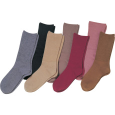 라쿠라쿠 여성 양말 가을·겨울용 울혼방 3900 블랙