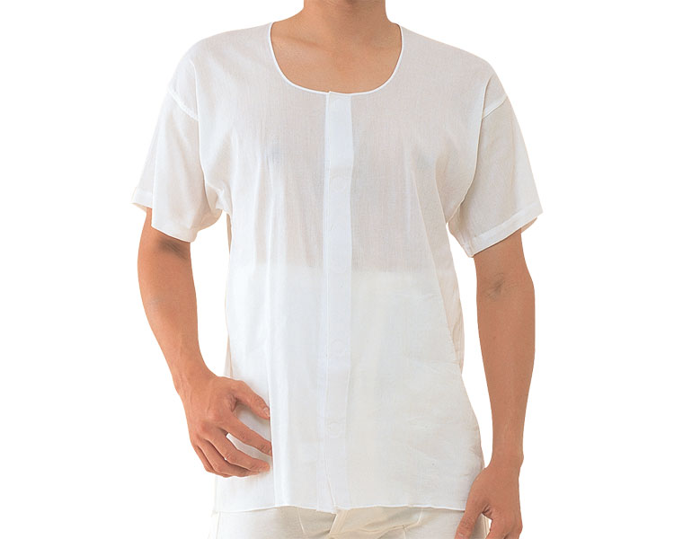 남성 반팔 전면오픈 원터치 내의 CH-1 LL 화이트