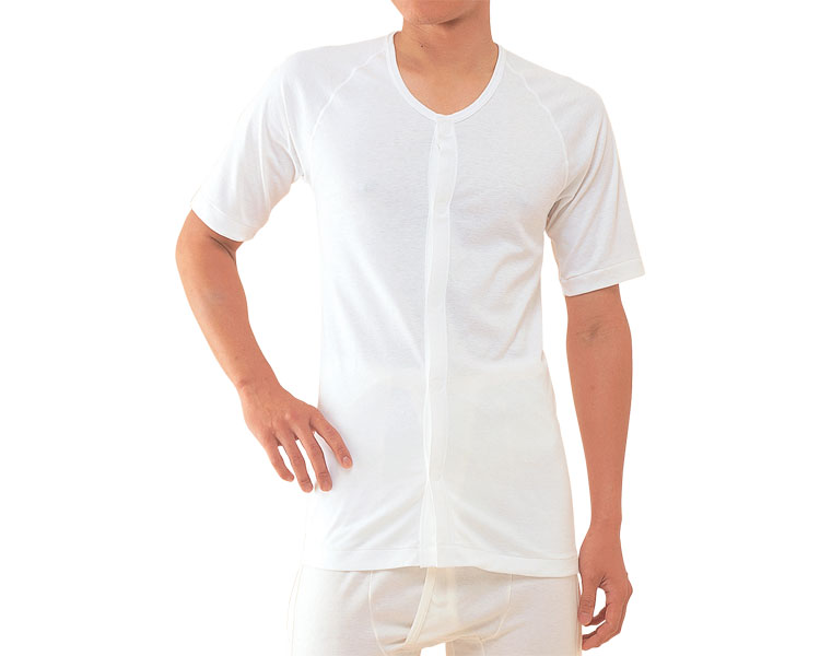 남성 5부 전면오픈 원터치 내의 No.2 S 오프화이트