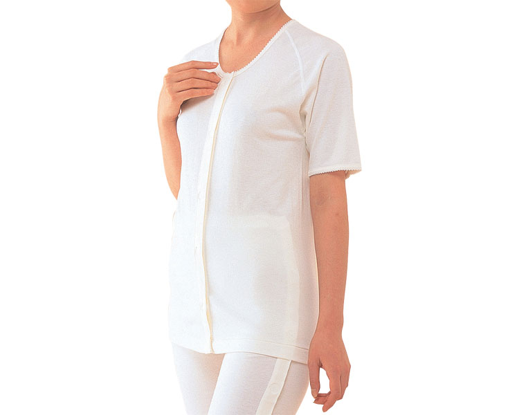 여성 5부 전면오픈 원터치 내의 No.51 S 오프화이트