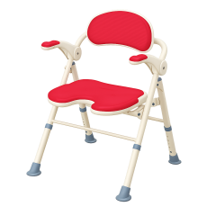 아론카세 TU U형 팔걸이 목욕의자 535-468 레드