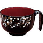 라쿠라쿠 간편 국그릇 71683 블랙 벚꽃