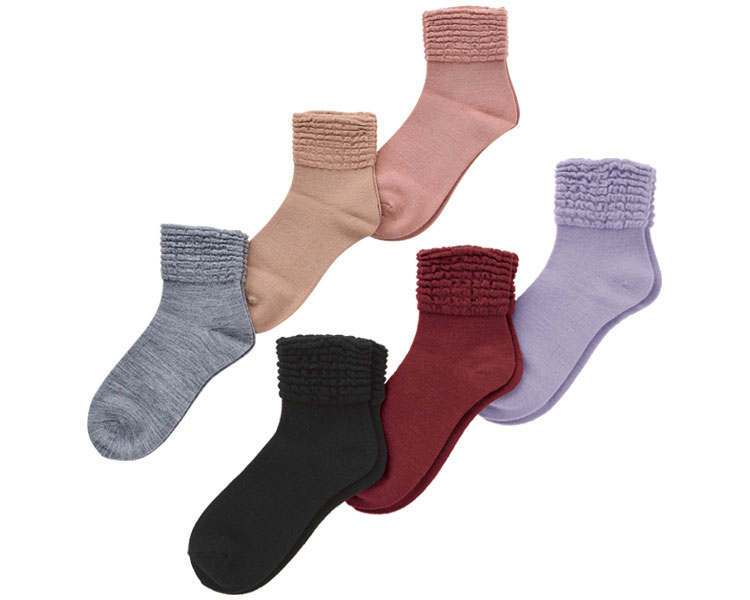 무압박 여성 가을·겨울용 양말 3111H 퍼플