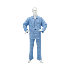 라쿠라쿠 남성 스무스 무늬 잠옷 세트 No.805 M 네이비