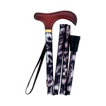 꽃무늬 콤팩트 접이식 지팡이 55-F2 꽃무늬BK