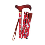 꽃무늬 콤팩트 접이식 지팡이 55-F5 꽃무늬R