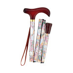 꽃무늬 콤팩트 접이식 지팡이 55-F8 꽃무늬Y