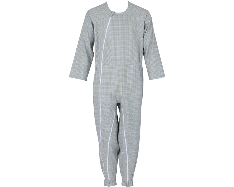 간병 점프슈트 앞트임형 403420 M 그린/체크무늬