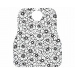 식사용 방수 앞치마 400 꽃무늬블랙