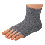 발가락 오픈 건강 양말 M 그레이