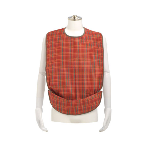 소프라피렌 식사용 앞치마 체크 2WAY 형 102281 오렌지