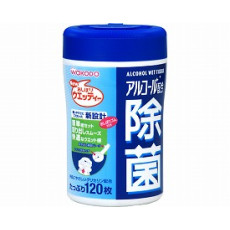 알코올 함유 살균 웨트티슈 (보틀형) 166715 120매입