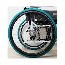 휠체어 바퀴 보호 커버 2개 1세트 소 (S) 그린 15~16인치용