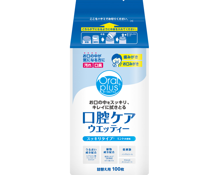 오랄 플러스 구강 케어 티슈 (상쾌 타입) 172488 100매입 리필용