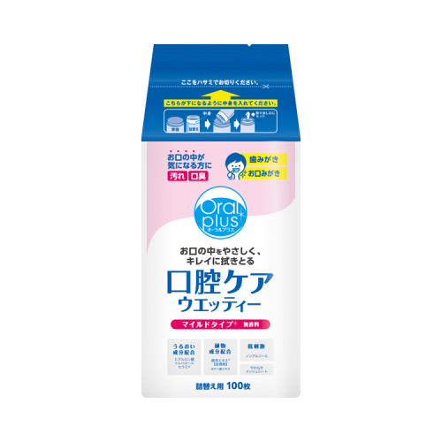 오랄 플러스 구강 케어 티슈 (마일드 타입) 172518 100매입 리필용