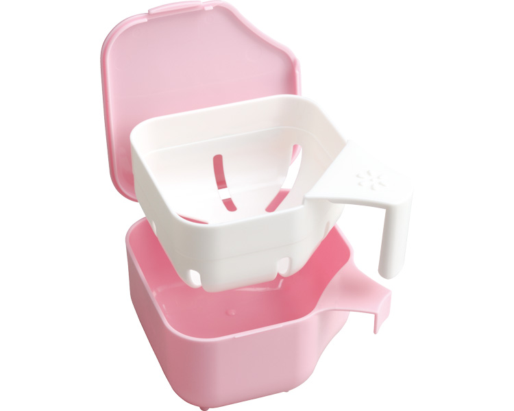 덴트 클리어 컵 (틀니 세정용) 239-003990-00 핑크