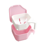덴트 클리어 컵 (틀니 세정용) 239-003990-00 핑크