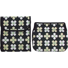 앙상블 전용 가방 세트 꽃무늬(검은 바탕)