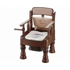 이동식 변기 키라쿠 미니데카 45613 부드러운 변기 MY형 다크 브라운