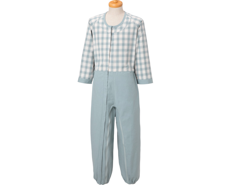 간병용 풀 오픈형 환자복 LL 그린