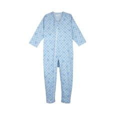 컨비네이션 Ⅱ 풀 오픈형 환자복 5638-A M 리프블루