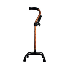 보조그립 네발 지팡이 WB3802 나뭇결 브라운