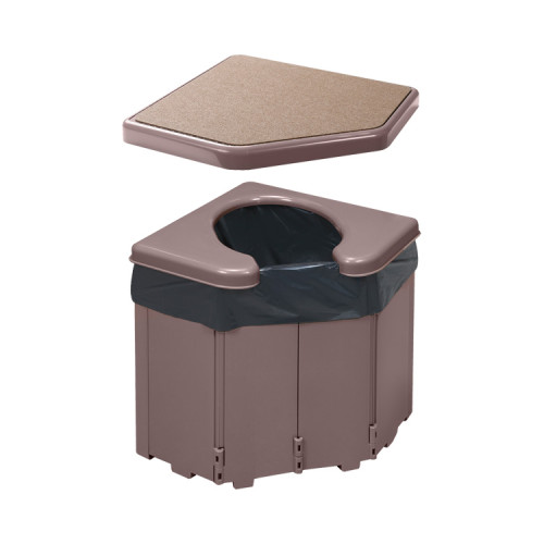 공간 활용 코너형 휴대용 변기 R-46