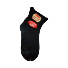 한 손 가능 여성 울혼방 미끄럼방지 양말 554S 22-24cm 블랙