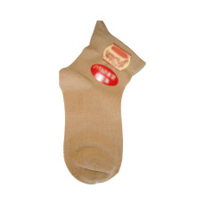 한 손 가능 여성 울혼방 미끄럼방지 양말 554S 22-24cm 베이지