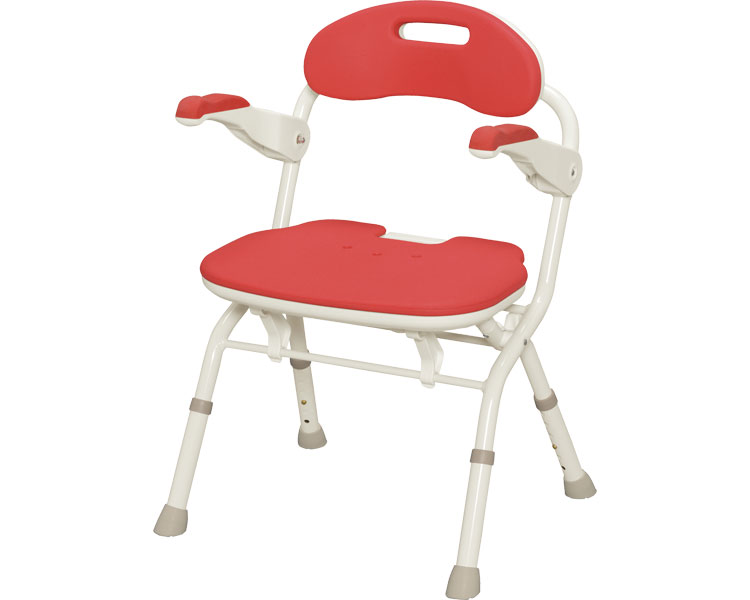 아론카세 FS (폭51cm) 원터치 목욕의자 536-050 레드