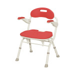 아론카세 FS (폭51cm) 원터치 목욕의자 536-050 레드