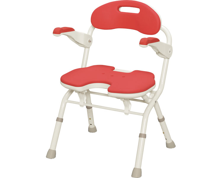 아론카세 FU U형 (폭51cm) 원터치 목욕의자 536-053 레드