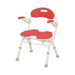 아론카세 FU U형 (폭51cm) 원터치 목욕의자 536-053 레드