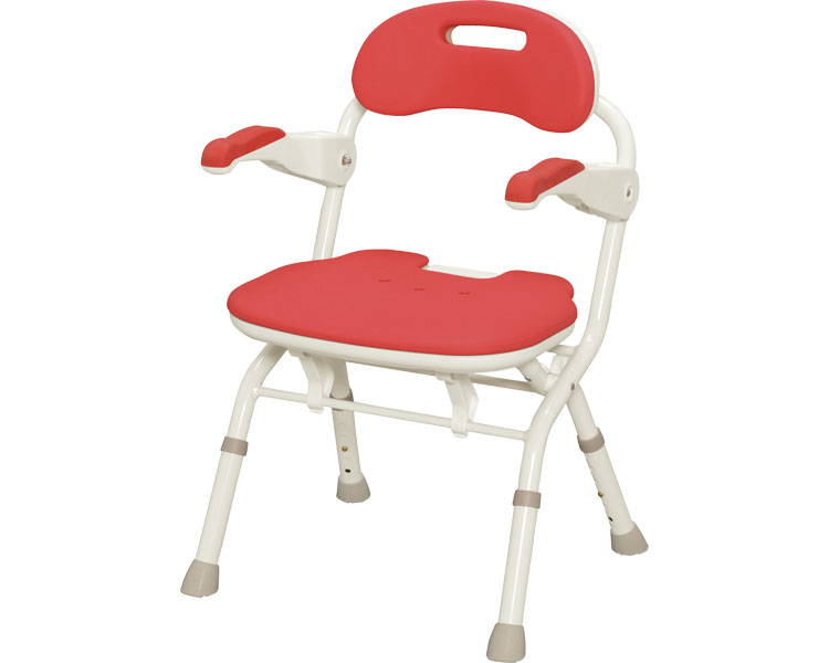 아론카세 FS 핏 (폭46cm) 원터치 목욕의자 536-056 레드