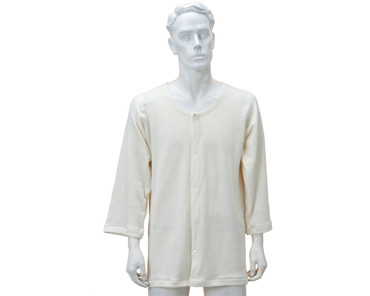 포근한 남성 원터치 7부 내의 가을·겨울용 BM5F 오프화이트 M-L