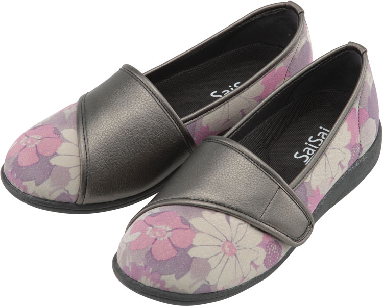 SaiSai 플라워 프린트 W940 여성 26.0cm 플로럴 퍼플