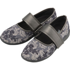 SaiSai 플라워 프린트 W941 여성 25.0cm 클래식 블랙