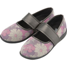 SaiSai 플라워 프린트 W941 여성 24.5cm 플로럴 퍼플