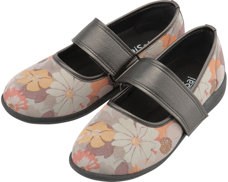 SaiSai 플라워 프린트 W941 여성 21.5cm 플로럴 오렌지