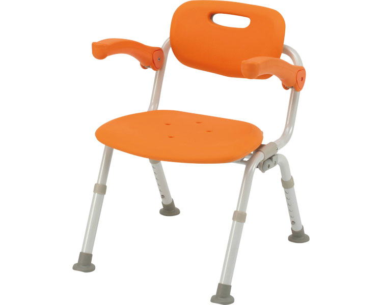 파나소닉 미들 SP(폭45.5cm) 원터치 팔걸이 목욕의자 PN-L41821D 오렌지