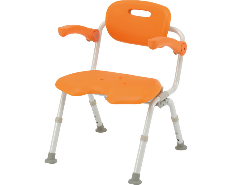 파나소닉 와이드 SP U형(폭50.5cm) 원터치 팔걸이 목욕의자 PN-L41521D 오렌지