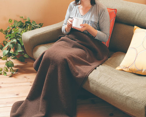 발열 무릎담요 M EVA-HIZAKAKE-M-BR 브라운