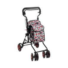 모트 보행차 꽃무늬BK