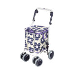 알루미 와이어 카트 A-0245H 꽃무늬 블루