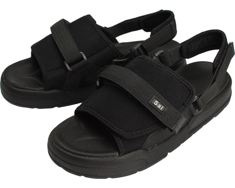 SaiSai 저스트 핏 샌들 WG510 남녀공용 S 블랙