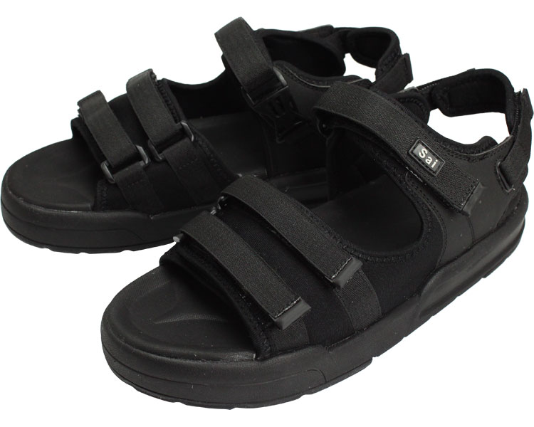 SaiSai 저스트 핏 샌들 WG520 남녀공용 LL 블랙