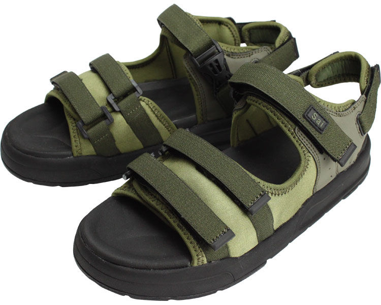 SaiSai 저스트 핏 샌들 WG520 남녀공용 L 카키