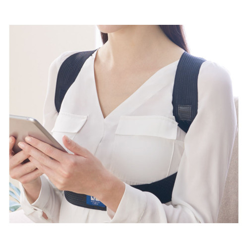 이지핏 자세 교정 벨트 S-M 블랙