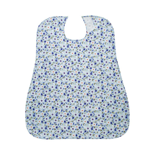 카이엔타이 식사용 앞치마 CX-01002 꽃무늬 블루